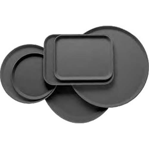 Cambro Camtread Fiberglass Taver Tan Round Tray, 18 inch -- 6 per case.