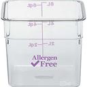 Cambro Camwear CamSquares Polycarbonate Allergen Free Purple Food Storage Container, 18 Quart -- 6 per case.