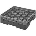 Cambro Camrack Polypropylene Teal Full Size 20 Compartment Glass Rack, 3 5/8 inch -- 5 per case.