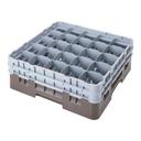 Cambro Camrack Soft Gray Full Size 25 Compartment Glass Rack for 12 5/8 x 3 1/2 inch Stemware and Tumbler -- 2 per case.