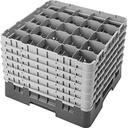 Cambro Camrack Polypropylene Rose Red Full Size 25 Compartment Glass Rack, 12 5/8 inch -- 2 per case.