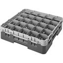 Cambro Camrack Polypropylene Soft Gray Full Size 25 Compartment Glass Rack, 3 5/8 inch -- 5 per case.