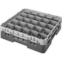 Cambro Camrack Polypropylene Cranberry Full Size 25 Compartment Glass Rack, 4 1/2 inch -- 5 per case.