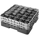 Cambro Camrack Polypropylene Brown Full Size 25 Compartment Glass Rack, 5 1/4 inch -- 4 per case.