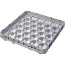 Cambro Soft Gray Full Size Half Drop 30 Compartment Extender Only, 19 5/8 x 19 5/8 x 2 inch -- 12 per case.