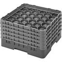 Cambro Camrack Polypropylene Cranberry Full Size 30 Compartment Glass Rack, 10 1/8 inch -- 2 per case.