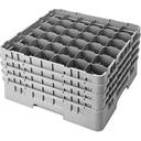 Cambro Camrack Polypropylene Rose Red Full Size 36 Compartment Glass Rack, 8 1/2 inch -- 2 per case.