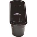 Cambro Poly Cambox Black Cutlery Insert Box, 14 3/16 x 4 7/16 x 4 1/8 inch -- 12 per case.