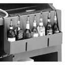 Cambro Black 7 Bottle Speed Rail for Large Portable Beverage Bar CamBar.
