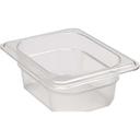 Cambro Camwear Polycarbonate Clear Eighth Size Food Pan, 2 1/2 inch -- 6 per case.
