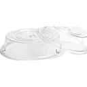 Cambro Clear Camwear Camcover Plate Cover Only, 9 1/2 inch Inside Diameter -- 12 per case.