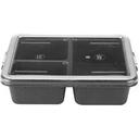 Cambro Camwear Polycarbonate Teal Meal 3 Compartment Delivery Tray, 11 x 9 x 2 9/16 inch -- 24 per case.