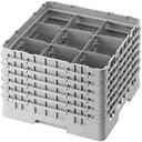 Cambro Camrack Polypropylene Blue Full Size 9 Compartment Glass Rack, 11 3/4 inch -- 2 per case.