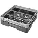 Cambro Camrack Polypropylene Teal Full Size 9 Compartment Glass Rack, 3 5/8 inch -- 5 per case.