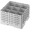 Cambro Camrack Polypropylene Beige Full Size 9 Compartment Glass Rack, 10 1/8 inch -- 2 per case.
