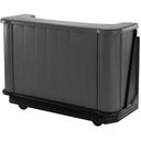 Cambro Two Tone Brown Mahogany Standard Style Complete Medium Portable Beverage Bar CamBar, 67 1/2 x 28 1/2 x 47 1/2 inch.