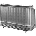 Cambro Two Tone Brown Mahogany Standard Style Complete Large Portable Beverage Bar CamBar, 72 3/4 x 26 x 48 inch.