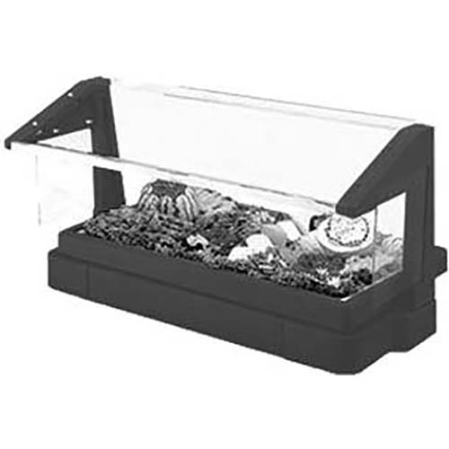 Cambro 6 Feet Hot Red Buffet Bar with Sneeze Guard, 73 7/8 x 24 1/8 x 24 1/2 inch.