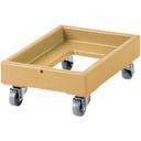 Camdolly Plastic Milk Crate Dolly, Coffee Beige, 16 3/8 x 21 13/16 x 8 inch.