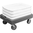 Cambro Coffee Beige Camdollies for Pizza Dough Boxes, 19 7/8 x 10 1/4 x 27 7/8 inch.