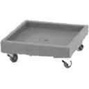 Cambro Black Standard Model Camdolly No Handle for Dish Racks, 22 1/2 x 8 1/8 x 22 1/2 inch.