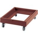 Camdolly Plastic Milk Crate Dolly, Coffee Beige, 21 15/16 x 30 1/4 x 8 inch.