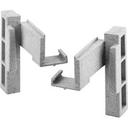 Cambro Speckled Gray 1 Set Corner Connector for 1 Shelf -- 1 set.