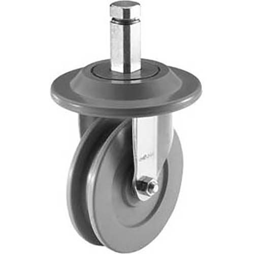 Cambro Stainless Steel High Density Caster With Donut Bumper For High Density Storage System, 5 Inch -- 2 Per Case
