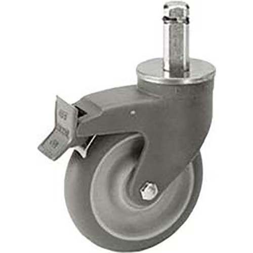 Cambro Camshelving Premium Gray Swivel Caster With Total Locking Brake, 5 Inch Diameter -- 2 Per Case
