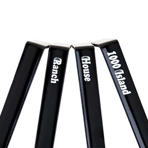 Cambro Camwear Black Polycarbonate Salad Dressing Assortment Imprinted Ladle, 1.0 Ounce -- 12 per case.