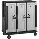 Cambro Granite Green Tall Profile 3 Door 30 Tray 3 Compartment Meal Delivery Cart, 60 x 63 5/8 x 29 1/4 inch.