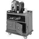 Cambro Granite Gray Molded Top Counter Beverage Service Cart, 44 1/2 x 44 x 30 inch.