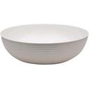 Cambro Camwear Polycarbonate White Round Ribbed Bowl, 3.2 Quart -- 12 per case.