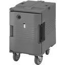 Cambro 110 Voltage Dark Brown 1 Compartment Insulated Ultra Pan Carrier with Casters, 18 1/8 x 31 1/4 x 26 3/8 inch.