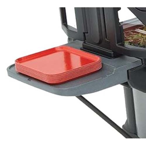 Cambro Granite Gray End Table with Arm for Versa Food Bar and Tables, 27 x 22 x 4 1/2 inch.