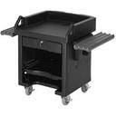 Cambro Navy Blue Versa Cart with Dual Tray Rails and Heavy Duty Casters, 52 3/4 x 32 1/4 x 43 inch.