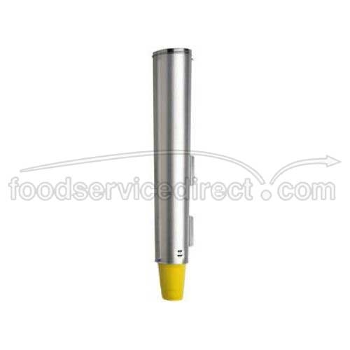 Dispense Rite ADJ-NW Stainless Gravity Feed Cup Dispenser, 4 5/8 x 25 1/2 inch -- 12 per case.