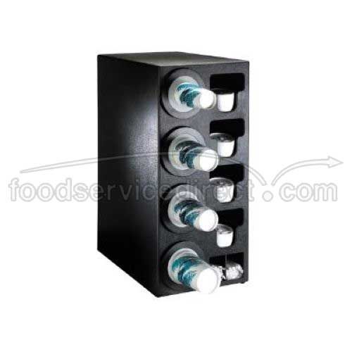Dispense-rite Bfl-c Black Countertop One Size Fits All Cup Dispensing Cabinet, 32 X 14 1/2 X 23 Inch
