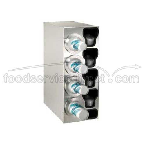 Dispense-rite Bfl-c Stainless Countertop One Size Fits All Cup Dispensing Cabinet, 32 1/4 X 13 X 23 Inch
