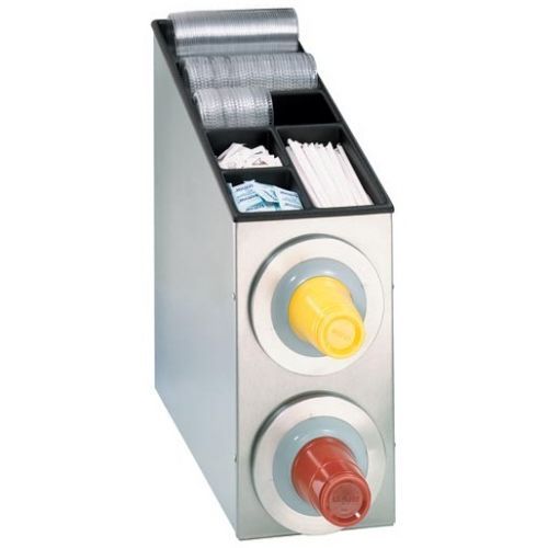 Dispense-rite Bfl-l Series Stainless Steel Countertop One Size Fits All Combination Dispensing Cabinet, 22 3/4 X 8 3/8 X 23 1/4 Inch