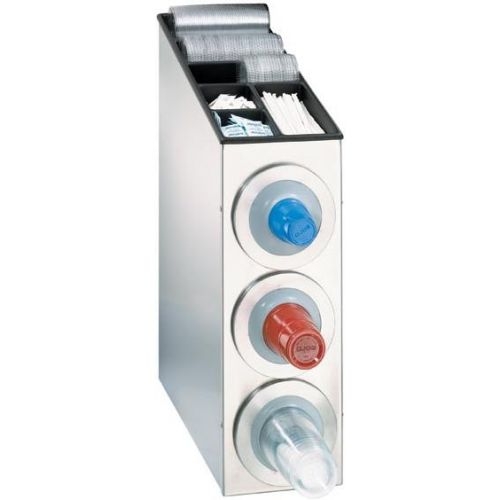 Dispense Rite BFL-L Series Stainless Steel Countertop One Size Fits All Combination Dispensing Cabinet, 29 3/8 x 8 3/8 x 23 1/2 inch.