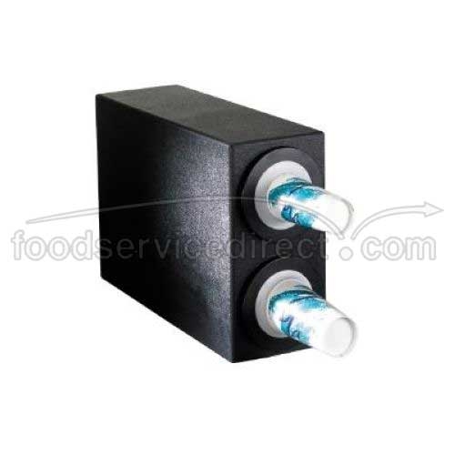 Dispense Rite BFL-S Black Polystyrene Countertop One-Size-Fits-All Cup Dispensing Cabinet, 24 x 8 x 23 inch.