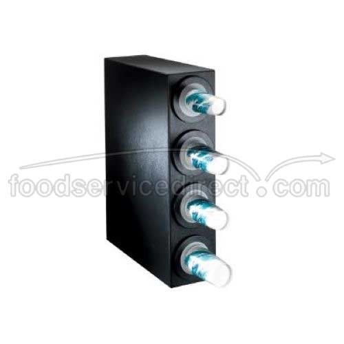 Dispense Rite BFL-S Black Polystyrene Countertop One-Size-Fits-All Cup Dispensing Cabinet, 32 x 8 x 23 inch.