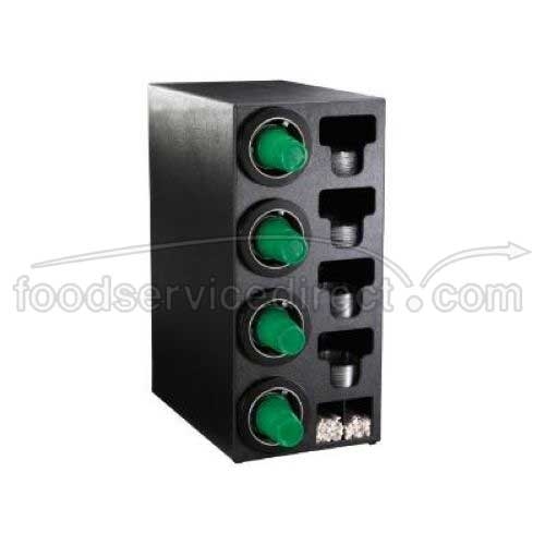 Dispense Rite CTC-C Black Polystyrene Combination Cup Dispensing Cabinet, 32 x 14 1/2 x 23 inch.