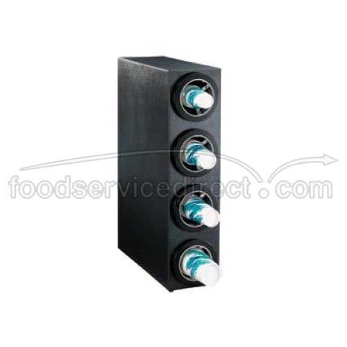 Dispense-rite Ctc-s Black Polystyrene Countertop Cup Dispensing Cabinet, 32 X 8 X 23 Inch