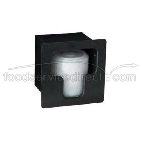 Dispense Rite Black Vertical Built-in Lid Organizer, 7 x 7 x 5 1/2 inch -- 2 per case.