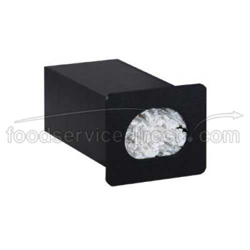 Dispense Rite Black Polystyrene Built-in Straw Organizer, 6 x 7 x 12 1/4 inch -- 2 per case.