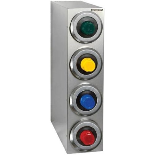 Dispense Rite SLR-R Stainless Steel Countertop Cup Dispensing Cabinet, 32 1/2 x 8 1/2 x 23 inch.