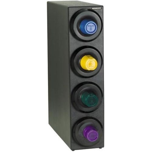 Dispense Rite SLR-S Black Polystyrene Countertop Cup Dispensing Cabinet, 32 1/4 x 8 x 23 inch.