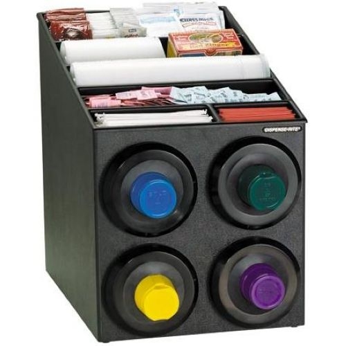 Dispense Rite SLR-SL Black Polystyrene Countertop Cup Dispensing Cabinet, 22 1/4 x 16 1/2 x 24 inch.